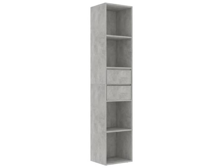 Bibliothèque - OMABETA - M05413 - Gris béton - 36x30x171 cm - 4 étagères