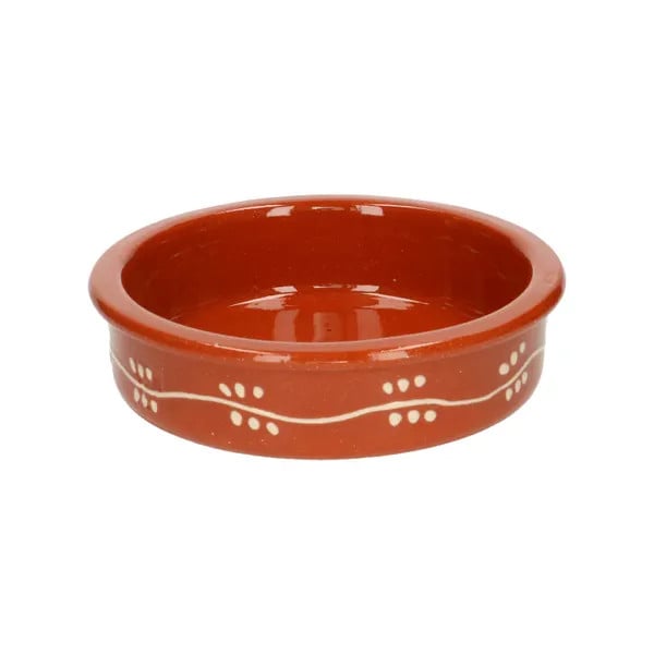 Dille & Kamille Tapasschaaltje met takjesslinger, terracotta, Ø 12 cm