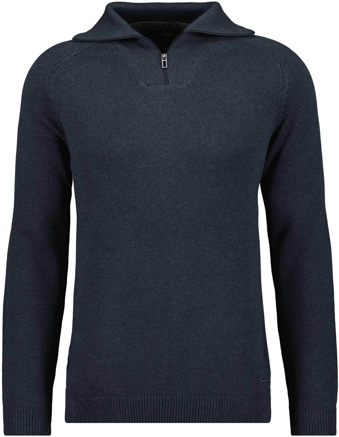 Troyer RAGMAN, Herren, Gr. 58, grau (asphalt, 018), Strick, 100% Baumwolle, Pullover Troyer asphalt, 018 58