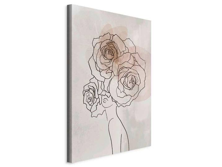artgeist Leinwandbild Anna and Roses, Beige, Menschen, rechteckig, 40x60x1.2 cm, Keilrahmen, Bilder & Rahmen, Bilder, Leinwandbilder