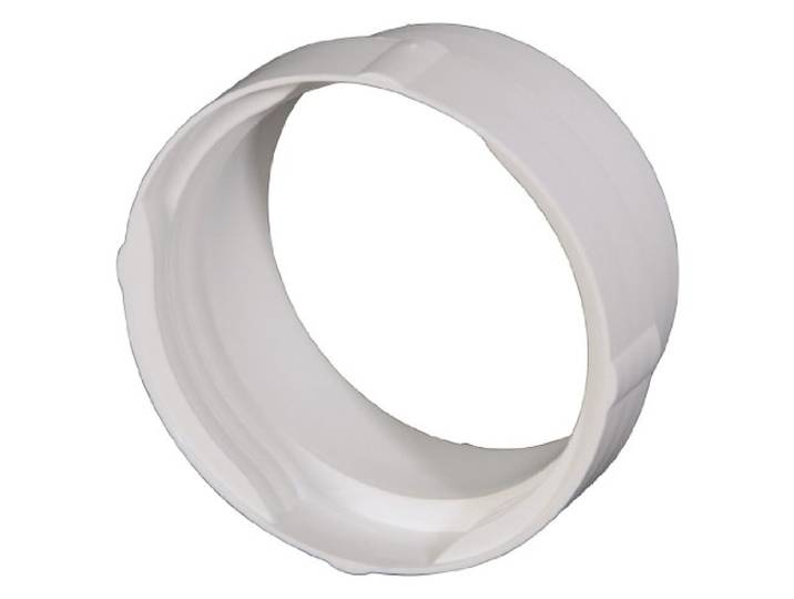 Abluftschlauch-Adapter für Wäschetrockner (ideal für Trockner mit 100-mm-Anschluss) weiß