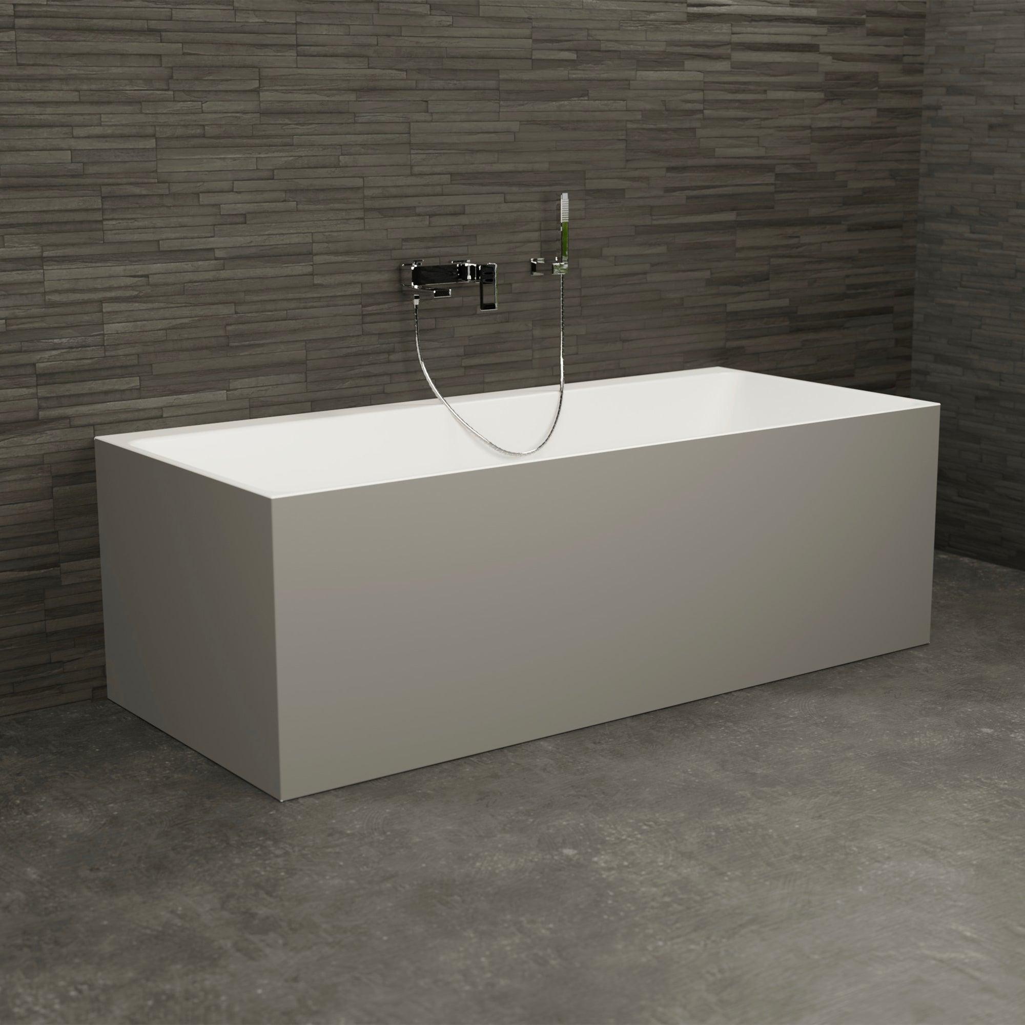 Freistehende Badewanne Cobalt 170 grau 170 x75 x56 cm