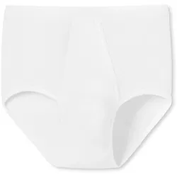 SCHIESSER Herren Slip - Original Doppelripp, Classic, Baumwolle, Eingriff Weiß / M