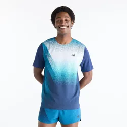 New Balance Herren Race Day Ultra Light Printed T-Shirt