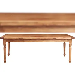 BISCOTTINI INTERNATIONAL ART TRADING Biscottini Ausziehbarer Esstisch 220x100 cm - Restauranttisch - Ausziehbarer Küchentisch - Tisch aus natürlichem Massivholz Made in Italy