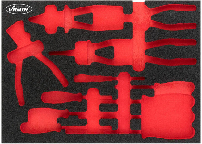 VIGOR Insert en mousse souple, vide V5087-L (V5087-L)