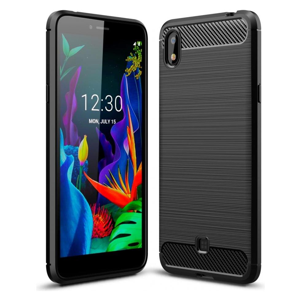 Screenguard LG K20 Hülle Carbon Brushed Soft TPU (LG K20) (00025926)