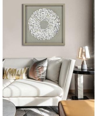 HUJI Oyster Shell Rings Shadow Box Wall Decor