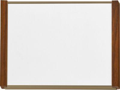 moedel Türschild LMH, DIN A6, individuell beschriftbar, Polyester-Abdeckung, Klebemontage, B 159,5 x H 105,5 mm, Aluminium, bronze/Nussbaum