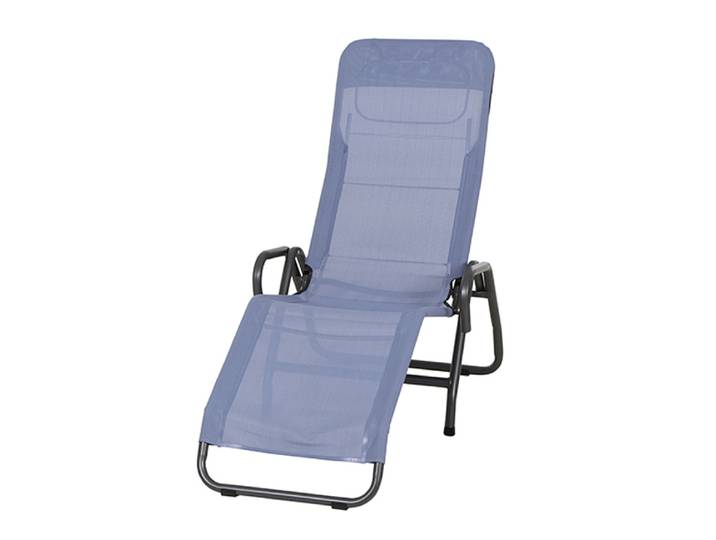 Siena Garden Bito Sonnenliege 139x72x118 cm Stahl/Anthrazit