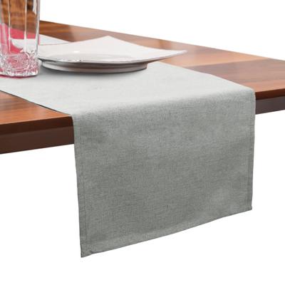 Tischläufer OTTO HOME "Meellon" Gr. 3, grau (hellgrau), B:180cm L:40cm, Polyester, Tischdecken, unifarben, modern, strukturiert, Esszimmer, Esstisch, Deko