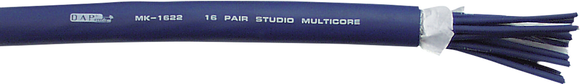 DAP Audio Mk-1622 16-Paariges Studio-Multicore-Kabel – Blaue Ummantelung – Preis Pro Meter