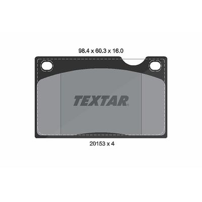 Textar Bremsbelagsatz, Scheibenbremse [Hersteller-Nr. 2015302] für Volvo