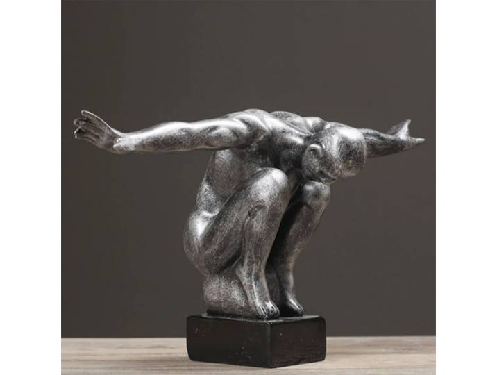 Sculpture d'art corporel humain, Statues de penseur, figurine artisanale en résine, accessoires de décoration pour la maison, décoration de salon