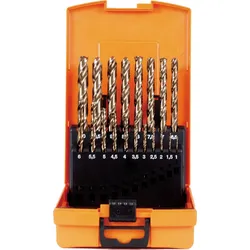 Projahn Bohrer-Kunststoff-Kassette HSS-Cobalt 5% geschliffen - 19-teilig - 1-10/0,5mm