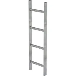 Munk, Leiter + Gerüst, Schachtleiter Stahl feuerverzinkt 300mm Lichte Weite 4 Sprossen (Gerüst, 112 cm)