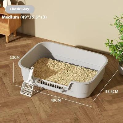 Inspire Essentials PureShield Semi Enclosed Cat Litter Box Large Capacity Cat Toilet 7