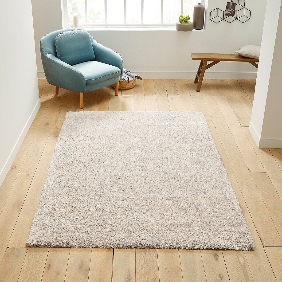 LA REDOUTE INTERIEURS Tapis shaggy, aspect laineux, Afaw