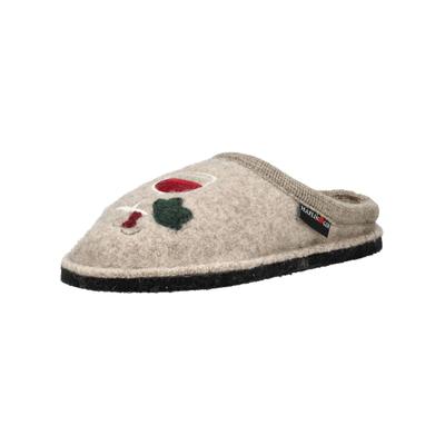 Hausschuh HAFLINGER "Haflinger Hausschuhe Wolle", Damen, Gr. 40, beige, Textil, Schuhe Hausschuh