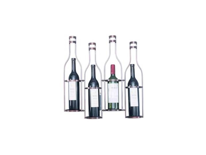 Lagerregal Weinregal Wandmontierte Weinregale for zu Hause(Metallic,Klein)