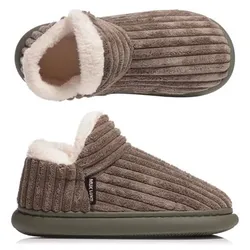 MUK LUKs Damen-Hausschuh Cord-Optik gefüttert waschbar