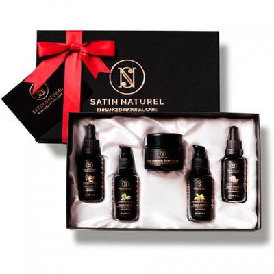 Satin Naturel Bio Natural Body Geschenkset Frauen 5x30 ml Kombipackung