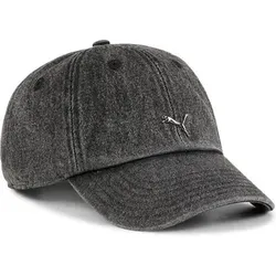 PUMA Herren Mütze WARDROBE ESS METAL Dad Cap, Größe L in Grau Grau