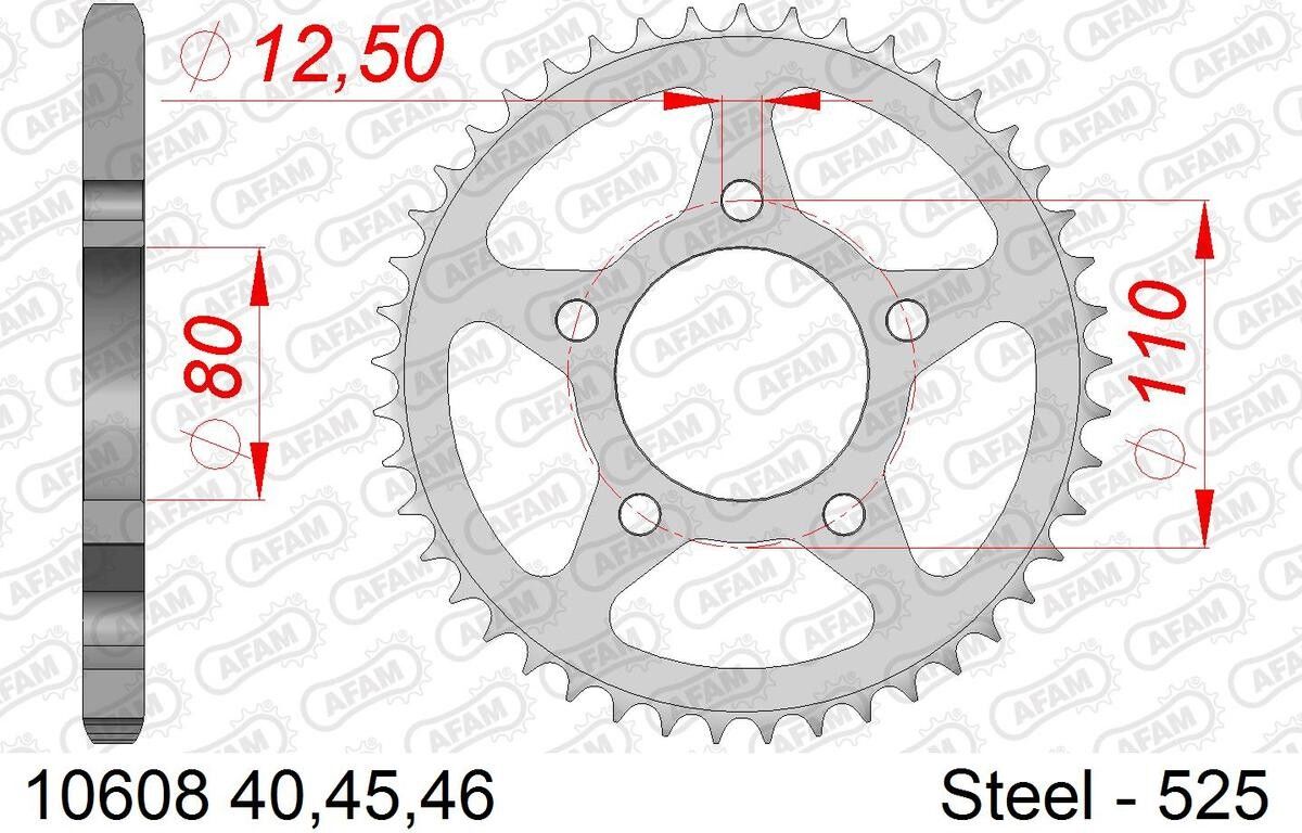 AFAM 10608-45 Chain Sprocket