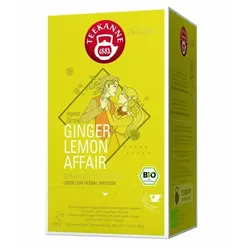 TEEKANNE Ingwertee Ginger Lemon Affair 25 Stück Tassenportion Papierkuvert gelb
