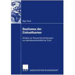 Dualismus der Einkunftsarten, Fachbücher von Olga Sava