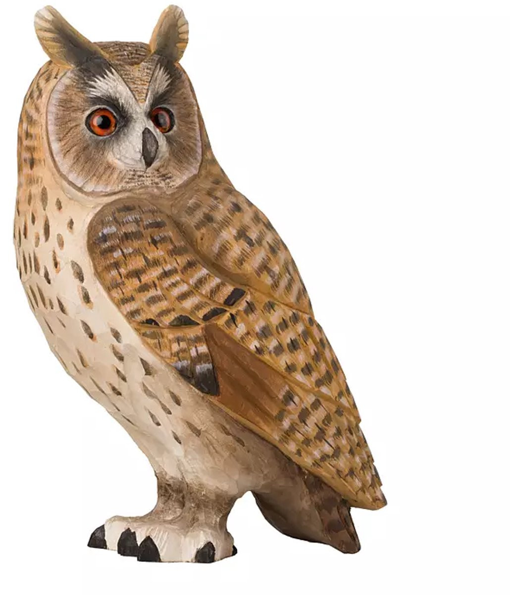 DecoBird Ransuil handgemaakte decoratie van lindenhout