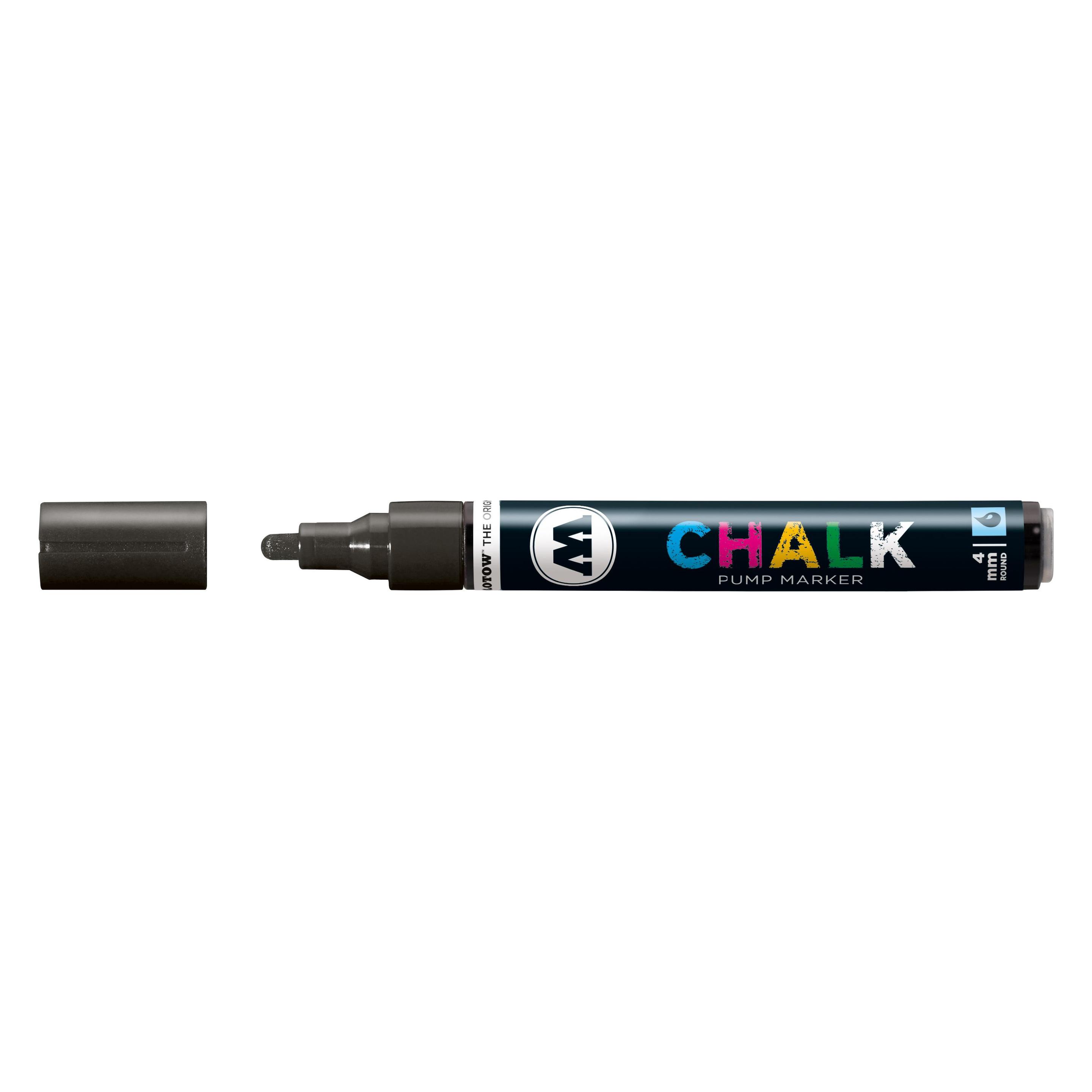 Molotow Windowmarker Pump Marker Chalk nachfüllbar 4mm schwarz (1x) (MO228004)