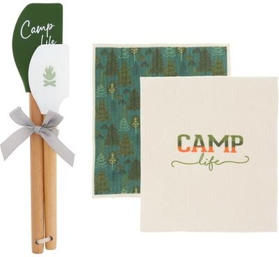 Pavilion Camp Life Spatula and Dish Cloth Set