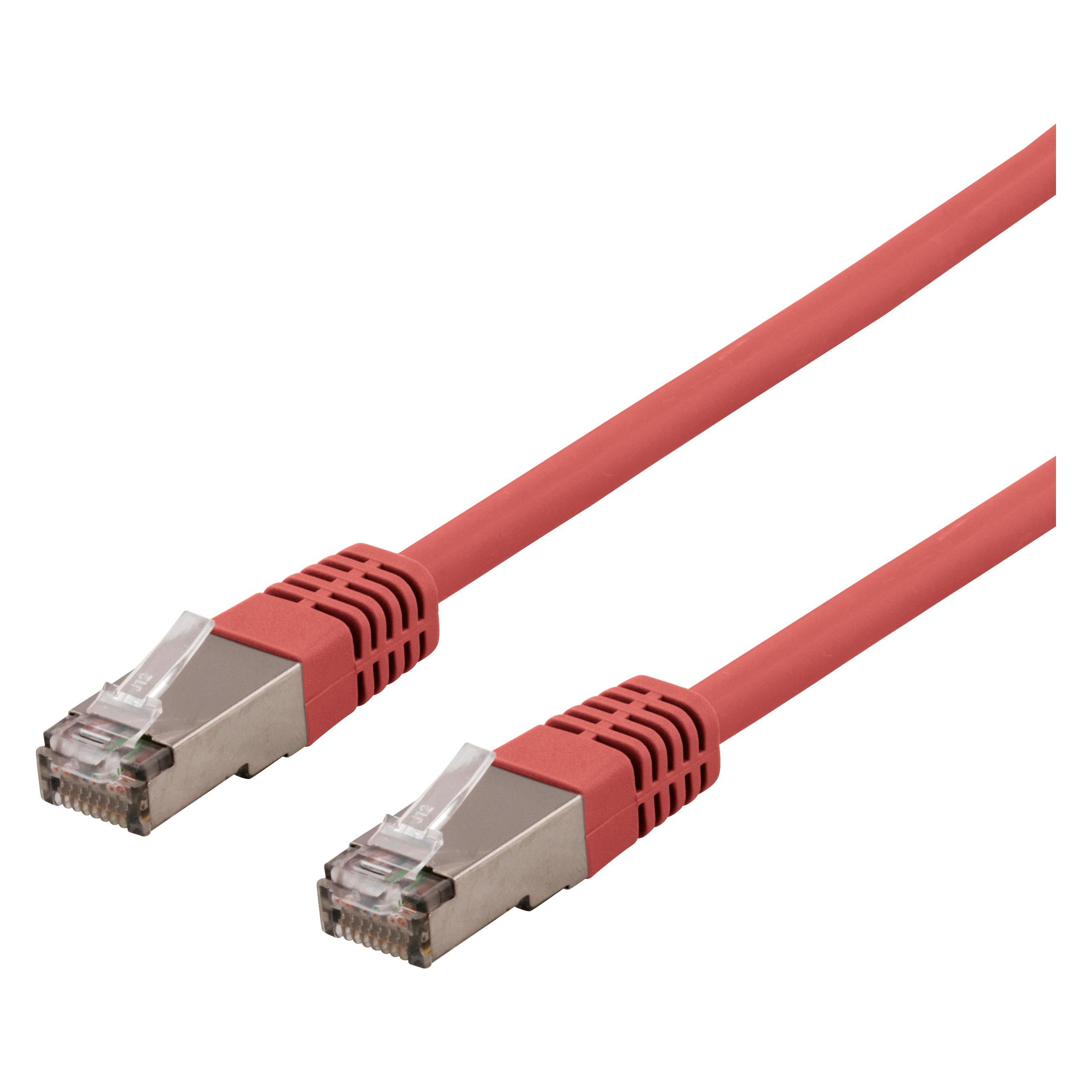 Deltaco U/STP Cat6a patchkabel LSZH 0.5m Red (STP, U/FTP, CAT6a, 0.50 m) (STP-60RAU)