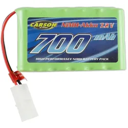 Carson Modellbau Akkupack (NiMh) 7,2V/700mAh NiMH Akku Race Shark TAM (700 mAh, 7.20 V)