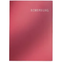 Bewerbungsmappe Exklusiv, A4, 3-teilig, Karton, bordeaux
