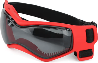 Inspire Curations Adjustable Anti UV Dog Goggles With Windproof Eye Protection red s