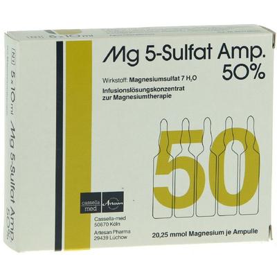 MG 5 Sulfat Amp. 50% Infusionslösungskonzentrat St