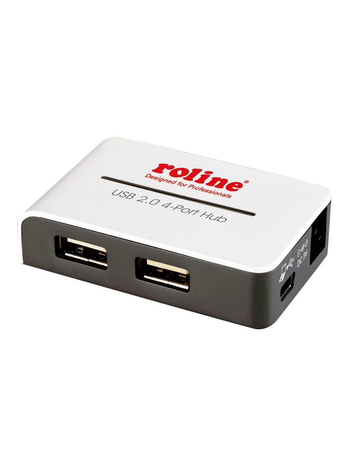 Roline USB 2.0 Hub "Black and White" USB-Hubs - 4 - Grau