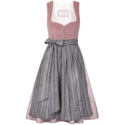 Midi Dirndl Marie Samt Altrosa