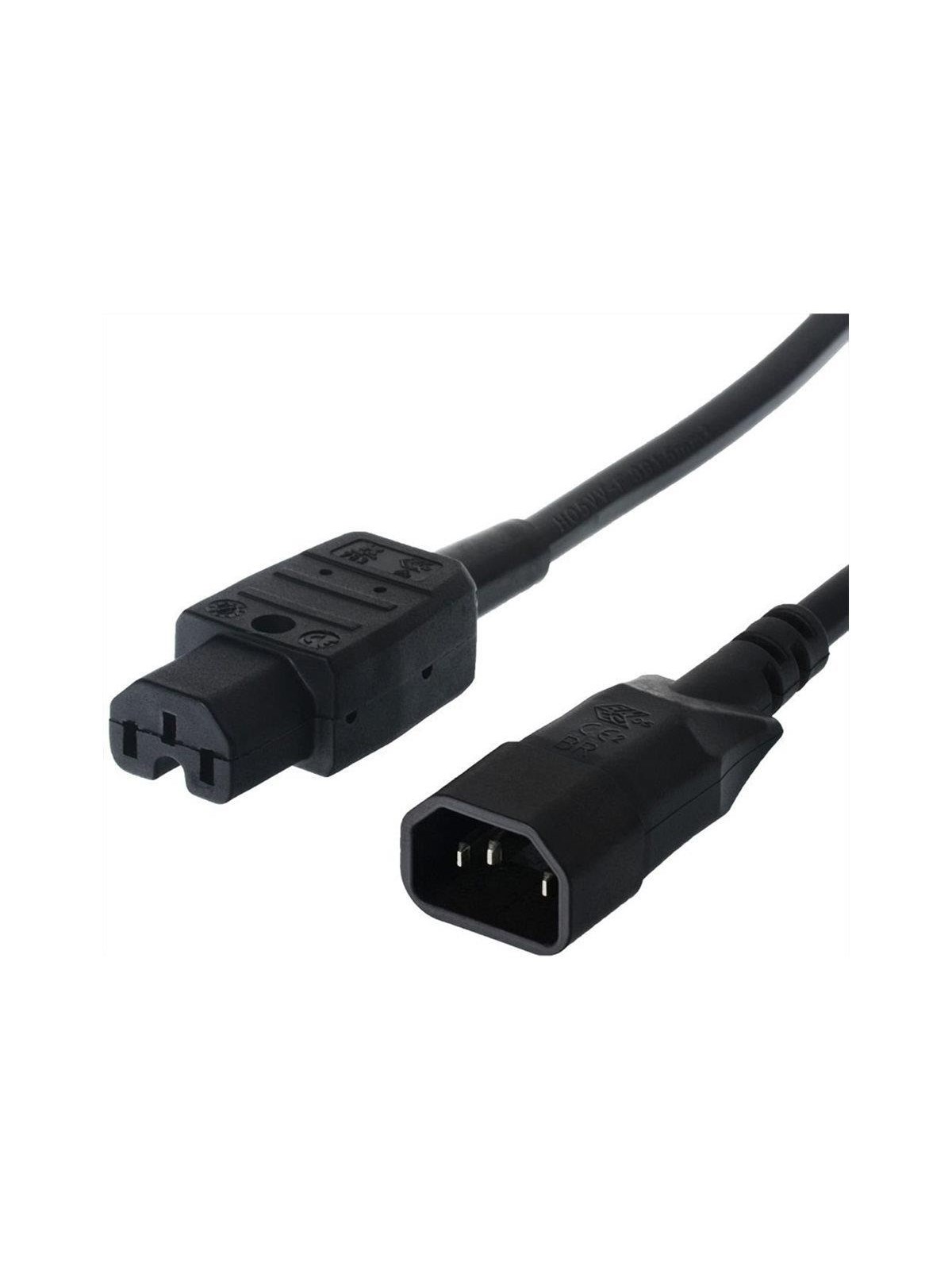 Bachmann - power cable - IEC 60320 C14 to IEC 60320 C15 - 2 m
