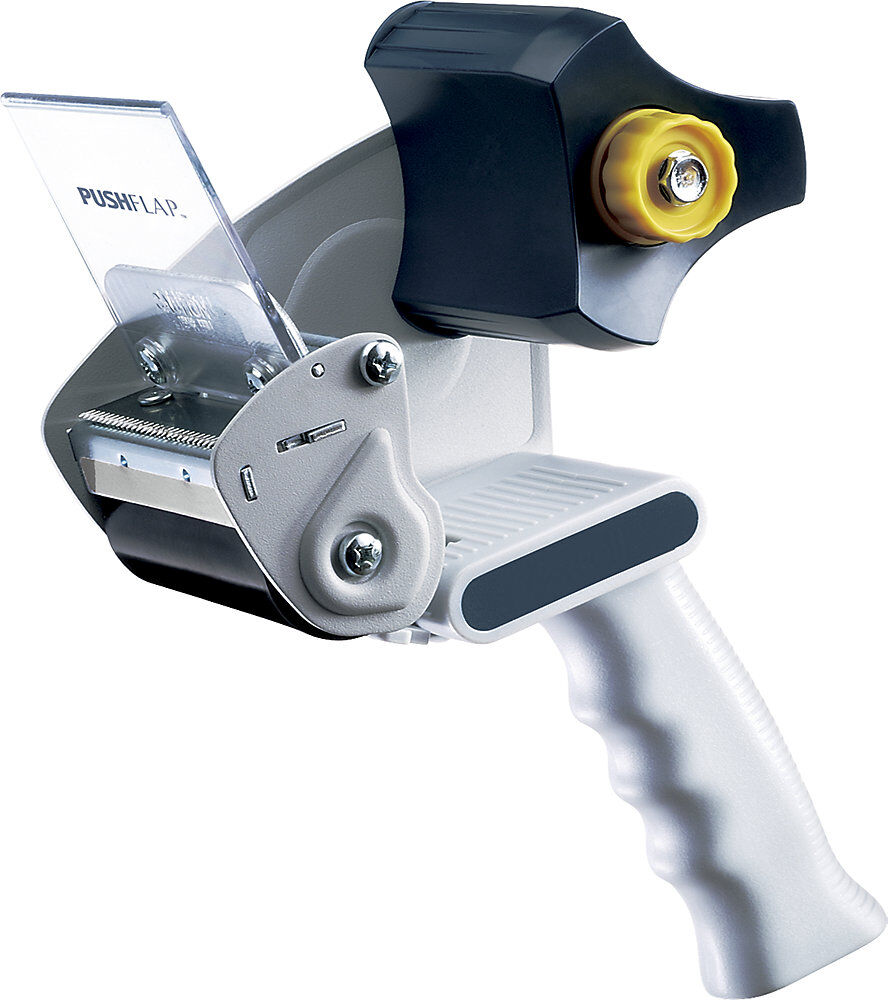 kaiserkraft Handabroller für Selbstklebeband, mit Sicherheitsmesser, für Bandbreite bis 75 mm, VE 3 Stk