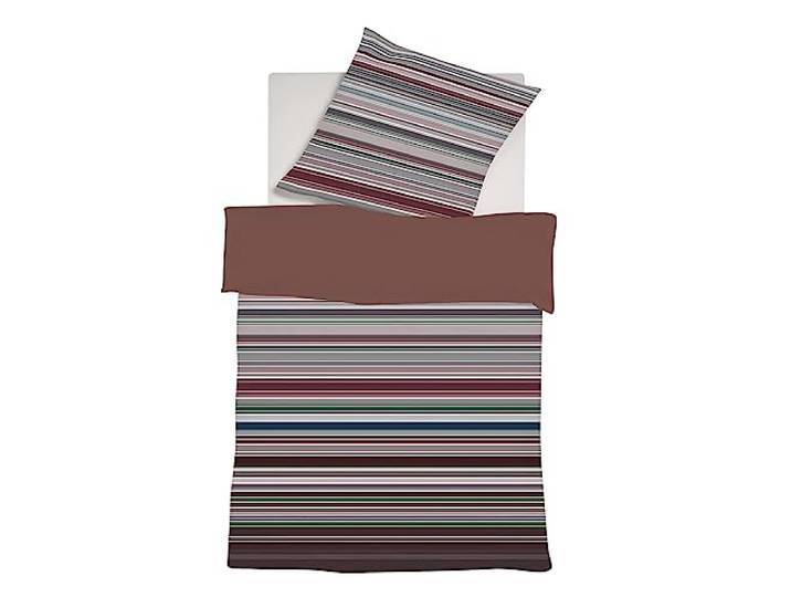 fleuresse Mako-Satin Bettwäsche Bed Art S Greenock rosa 1 Bettbezug 155 x 220 cm + 1 Kissenbezug 80 x 80 cm