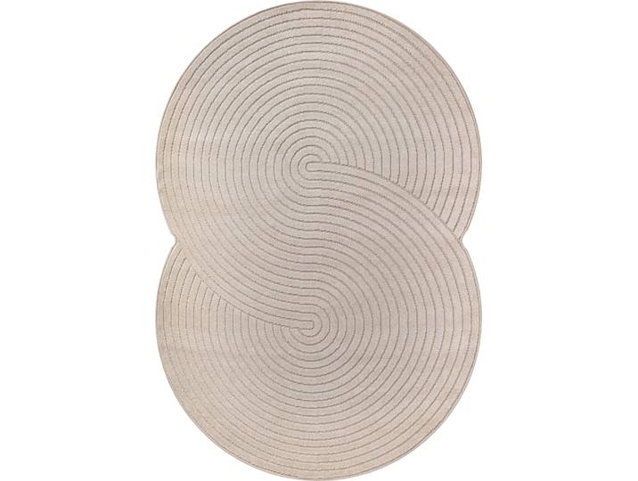 Tapis extérieur intérieur terrasse moderne bohème, beige, 160 x 220 cm