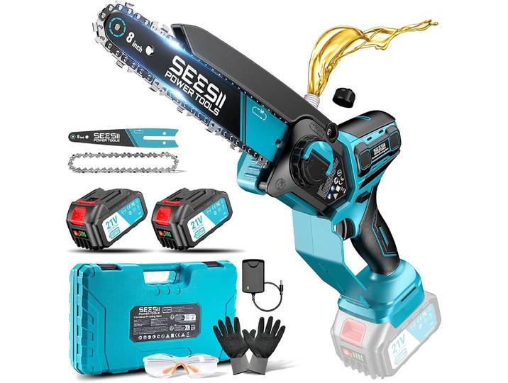 Seesii 1000W 6 & 8 ''scieuse électrique sans fil scie électrique bois outils d'élagage de jardin pour Makita 18V batterie broche