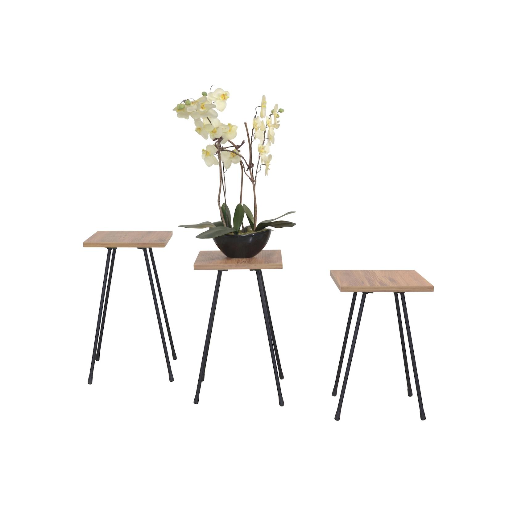 möbel direkt online Beistelltisch, Blumenständer Set 3 tlg. Anke
