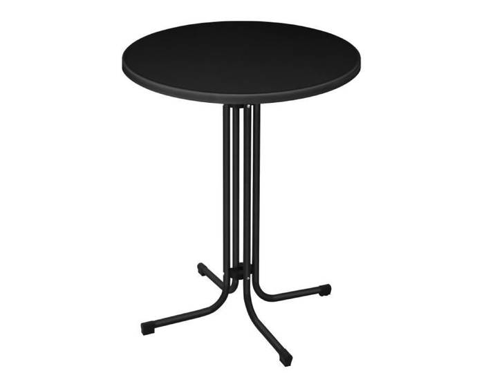 Table mange-debout - UISEBRT - Ronde - Pliable - Réglable - 2 places - Noir