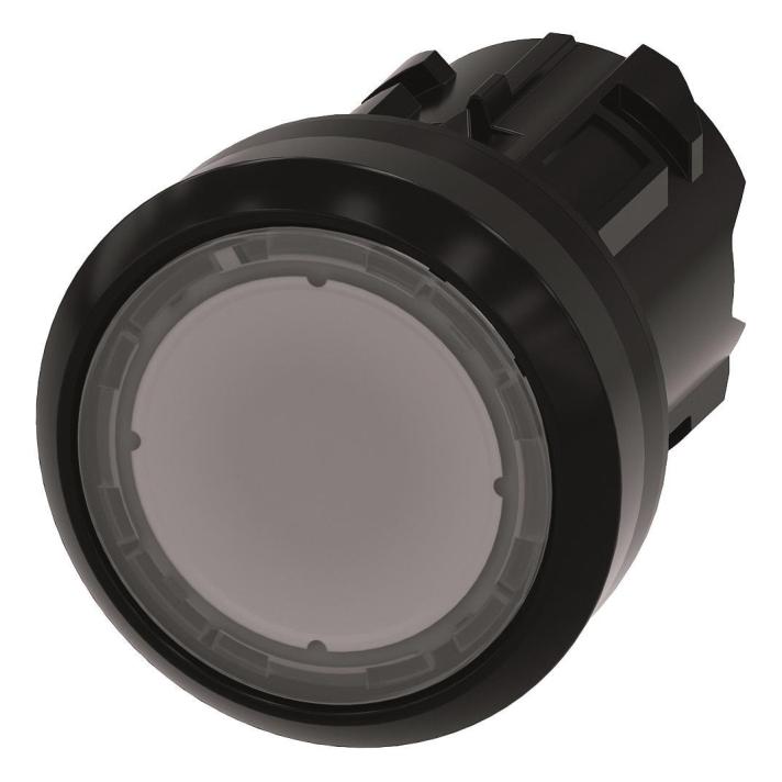 Siemens Illuminated pushbutton, 22mm, clear (3SU1001-0AB70-0AA0)