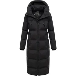MARIKOO Damen Winter Steppmantel langer Parka, warm gefüttert, vegan, winddicht, wasserabweisend, Mantel mit Kapuze Tikoraa
