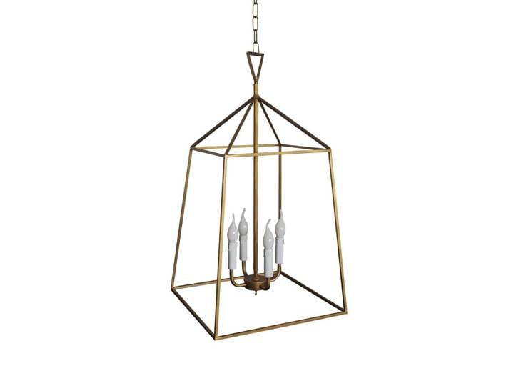Suspension métal cable carré bronze D0cm
